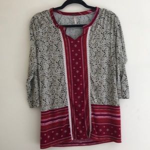Poof! Printed blouse